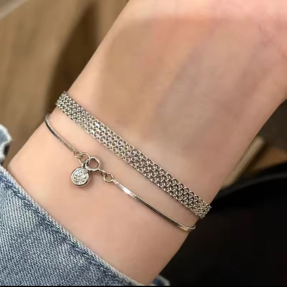 Exquisite Weaving Mesh Bracelets Stainless Steel - Picture 2 of 3